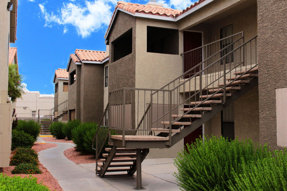 Exterior photo of Mandalay Bay apartment Building Exterior and Stairs 1