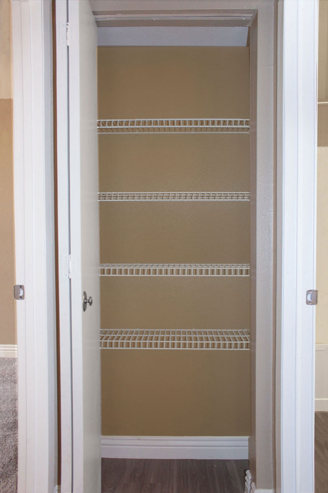 Interior photo of Sunset Springs apartment Closet 2