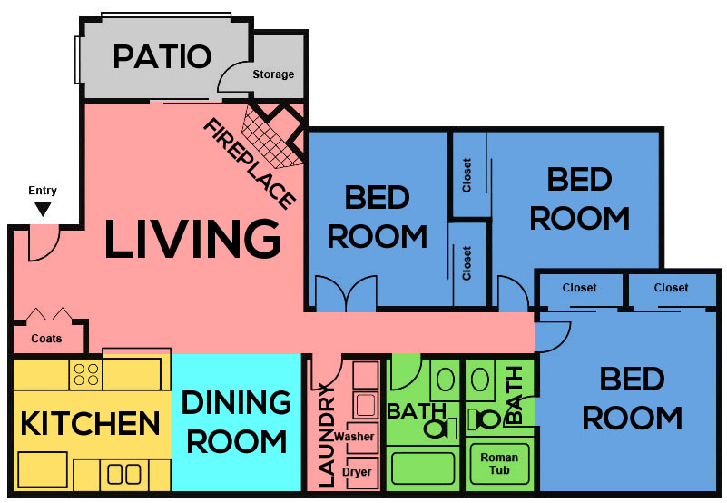 This image is the visual schematic representation of The Port Royal in Mandalay Bay Apartments.
